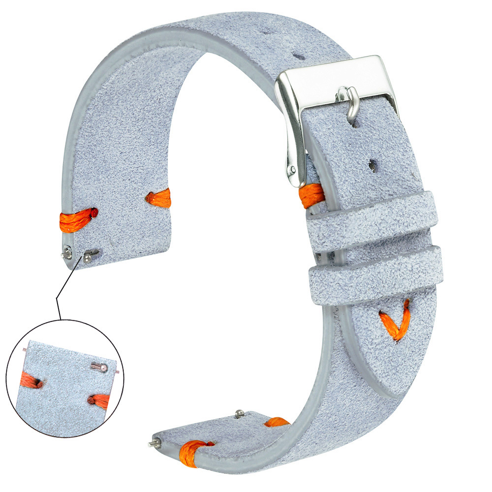 Suede Strap Watch - Suede Watch Straps 18mm 20mm Hand