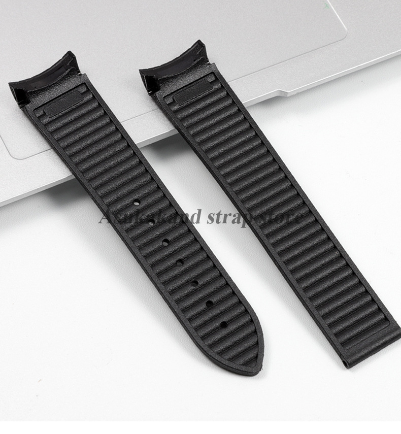 Curved End Rubber Silicone Wat - Omega Watch Seamaster 评论和价格