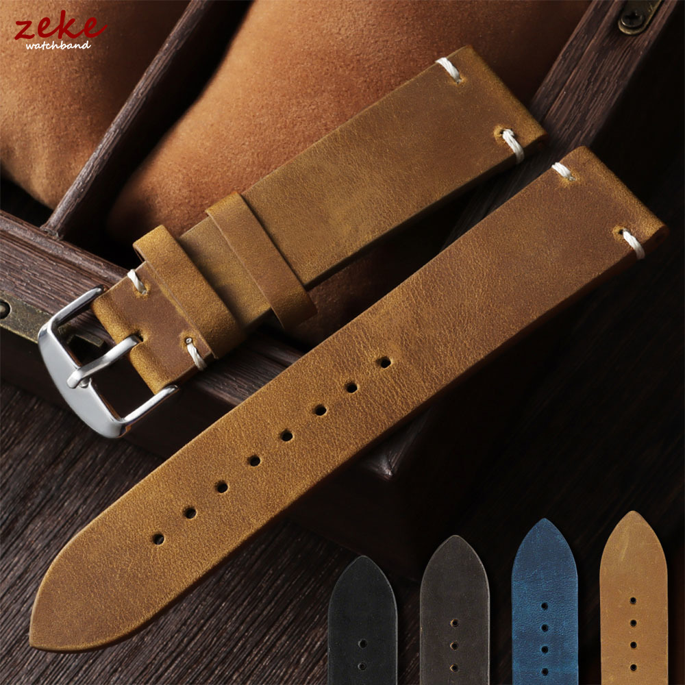Vintage Soft Oil Wax Watch Ban - Suede Strap Watch 评论和价格