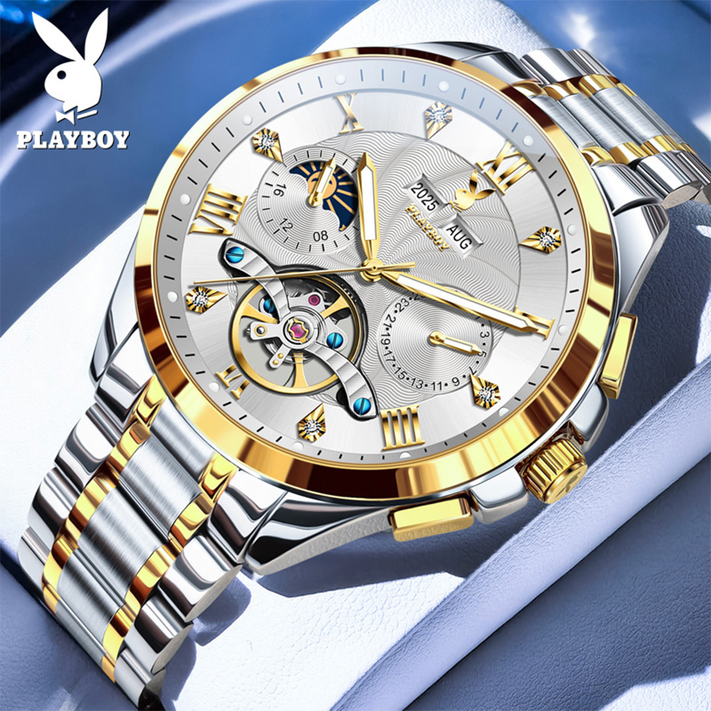 PLAYBOY 3090 Luxury Men's Auto - Rolex Watch Daytona 评论和价格
