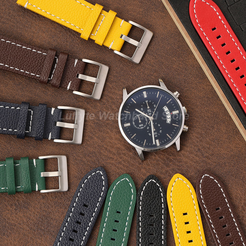 Double Sided Litchi Texture St - Leather Strap Quick Release 评论和价格