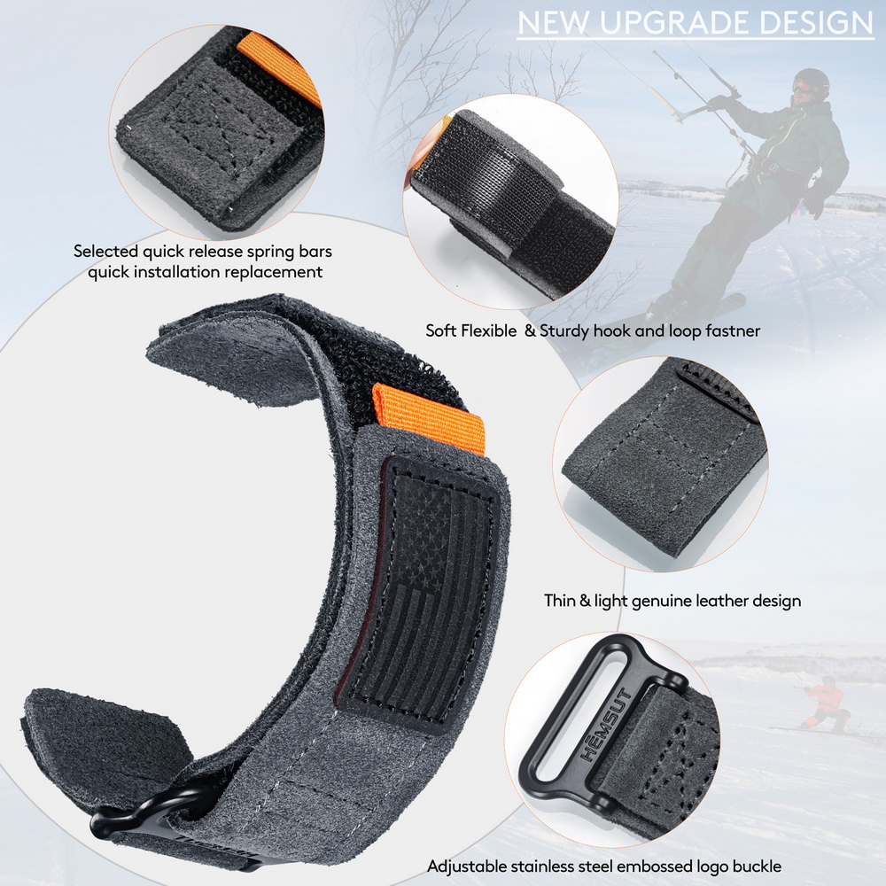 Suede Cowhide Watch Bands Quic - Suede Strap Watch 评论和价格