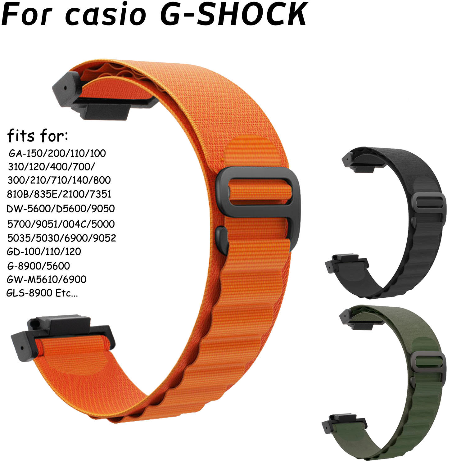 16mm Watchband For Casio G-SHO - Casio Watch G-Shock Ga-2100 评论和价格