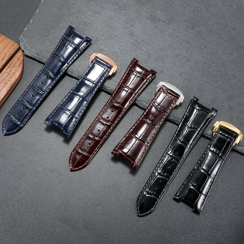 Genuine Leather Watchband For  - Omega Watch Constellation 评论和价格