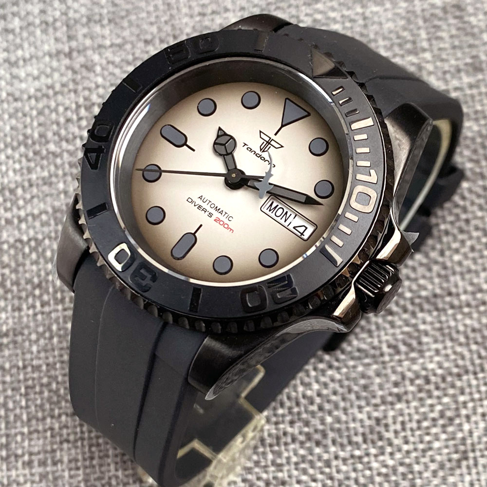 Tandorio 200M Waterproof NH36A - Rubber Strap Diver 评论和价格