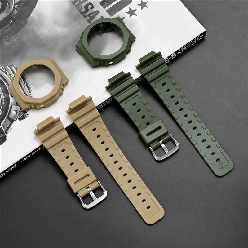 Rubber Watch Strap Case Bezel  - Casio Watch G-Shock Ga-2100 评论和价格