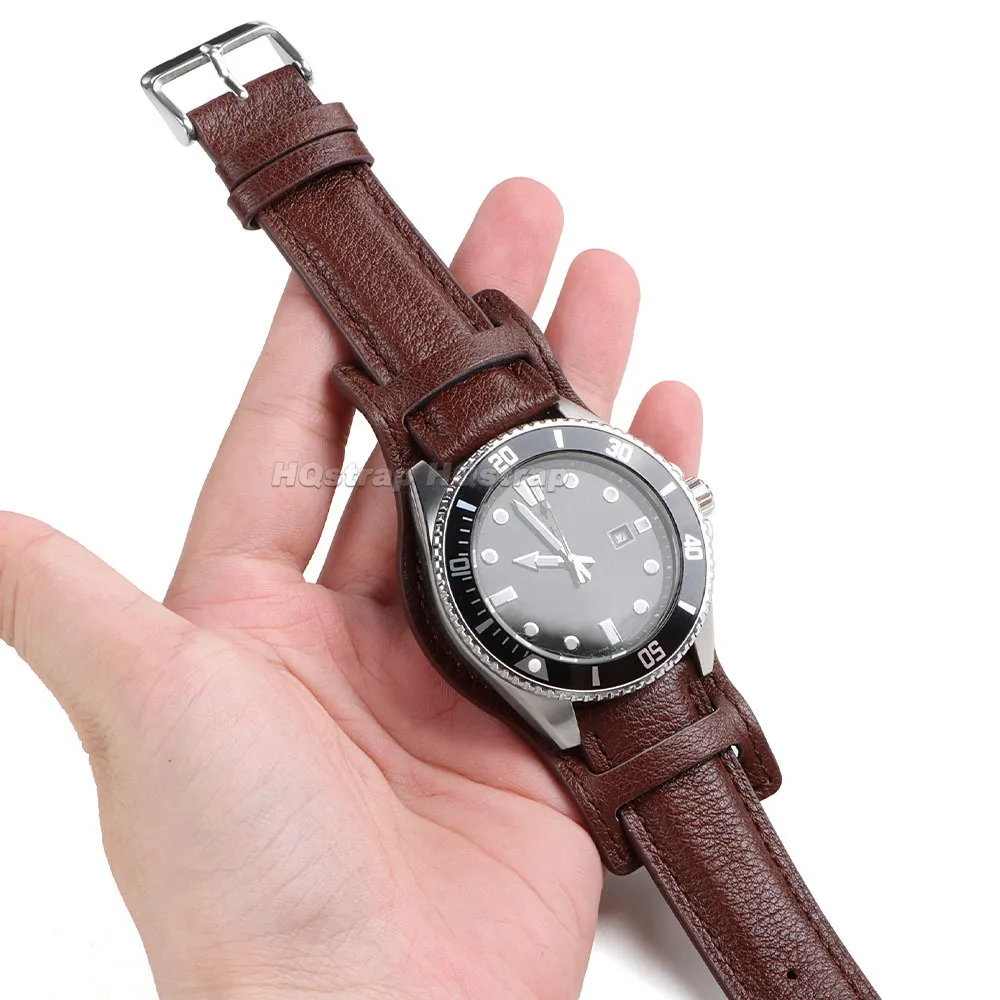 Genuine Leather Watch Band for - Omega Watch Speedmaster 评论和价格